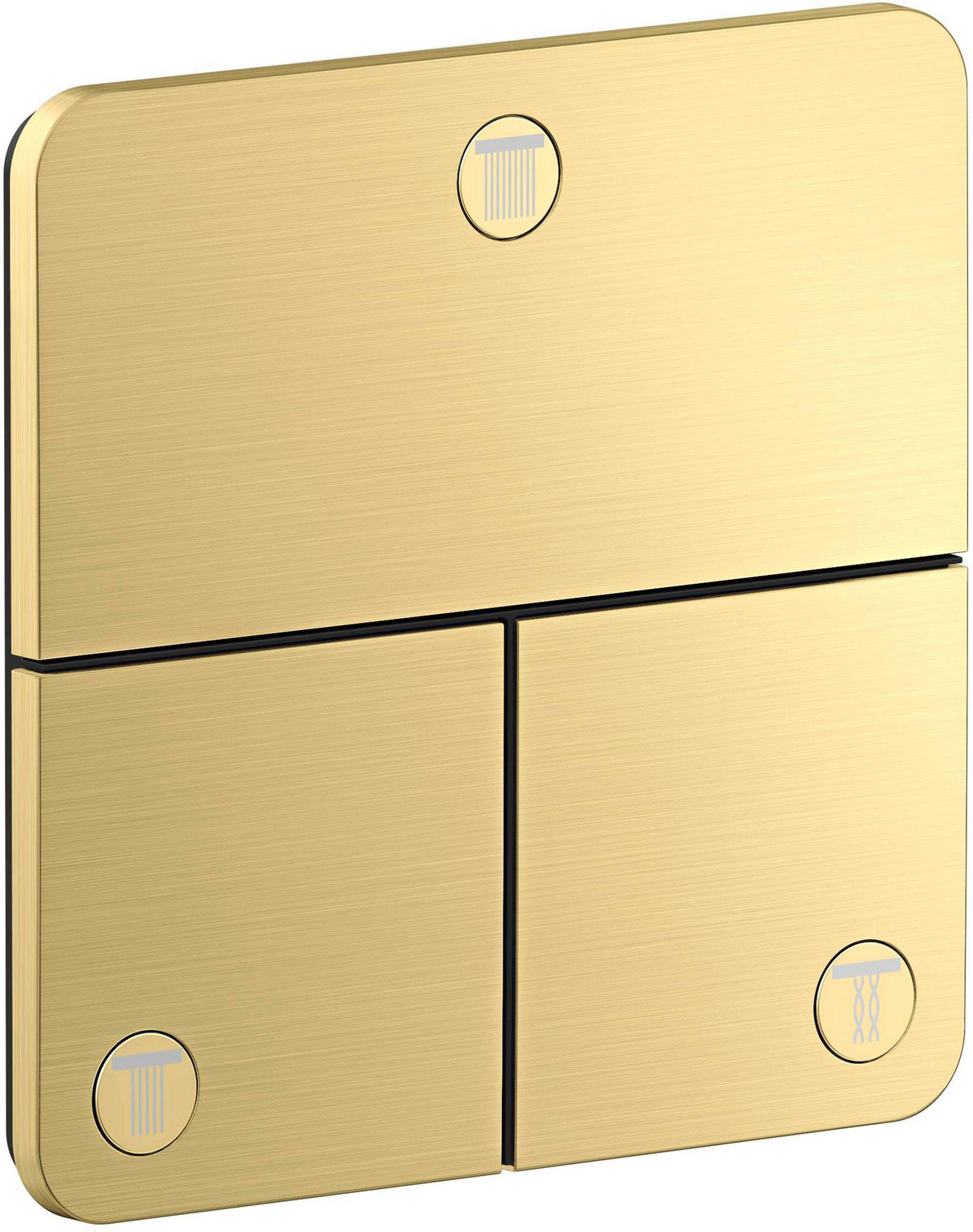 AXOR ShowerSelect ID Fertigmontageset Unterputz softsquare 3 Verbraucher Chrom – Select-Tasten