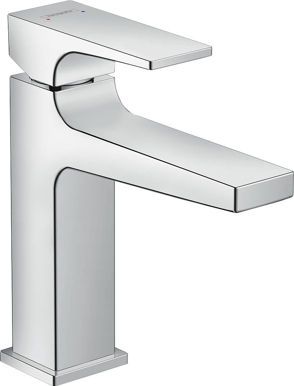 HANSGROHE Metropol Einhebel-Waschtischmischer 110 mit Push-Open Ablaufgarnitur, chrom