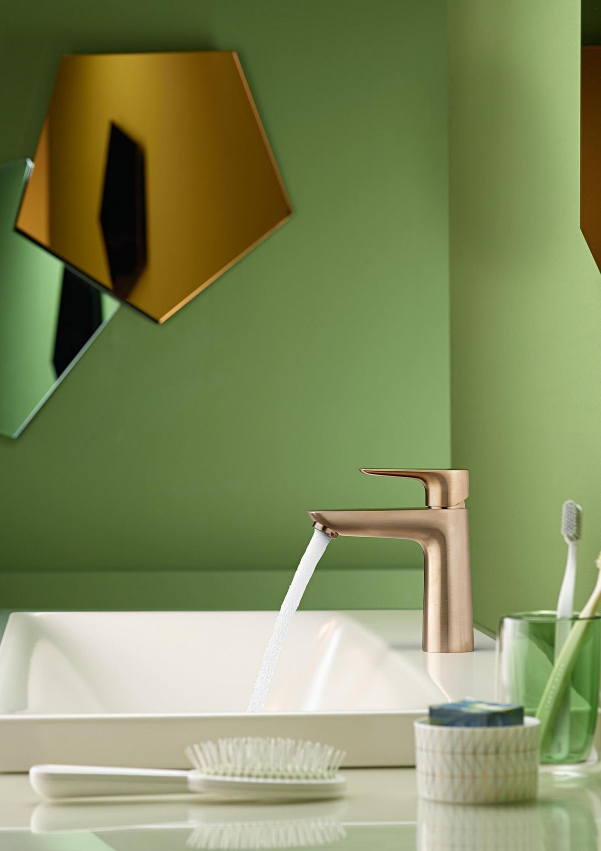 HANSGROHE Talis E Einhebel-Waschtischmischer 110 mit Ablaufgarnitur, chrom – ComfortZone, 5 l/min