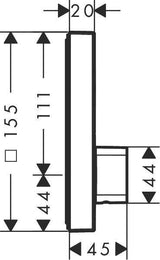 HANSGROHE ShowerSelect Unterputz-Mischer für 1 Verbraucher, chrom, mit Temperaturbegrenzung