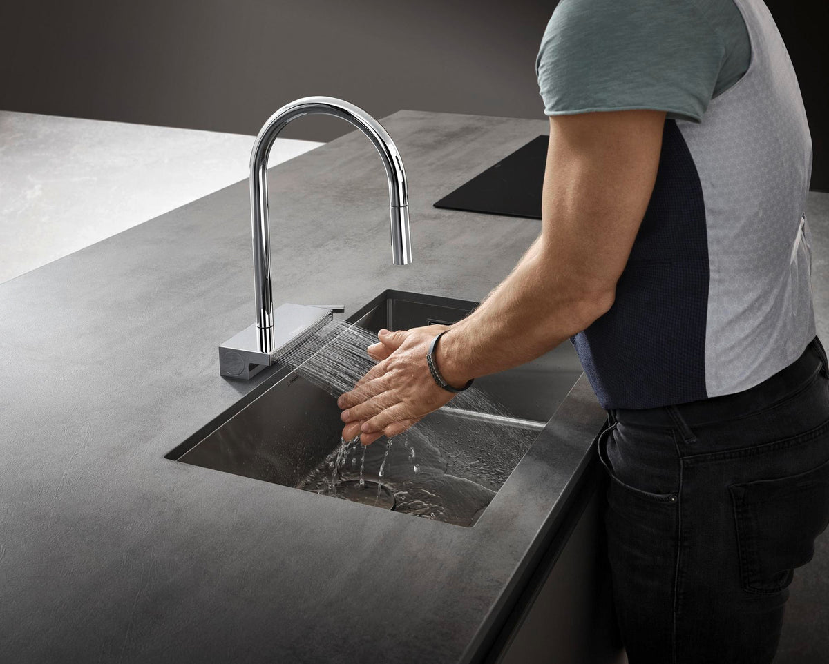HANSGROHE Aquno Select M81 Spültischmischer 170 mit Ausziehbrause 3jet sBox chrom