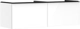 HANSGROHE Xelu Q Waschtischunterschrank 1560 mm Weiß Hochglanz mit 2 Schubkästen