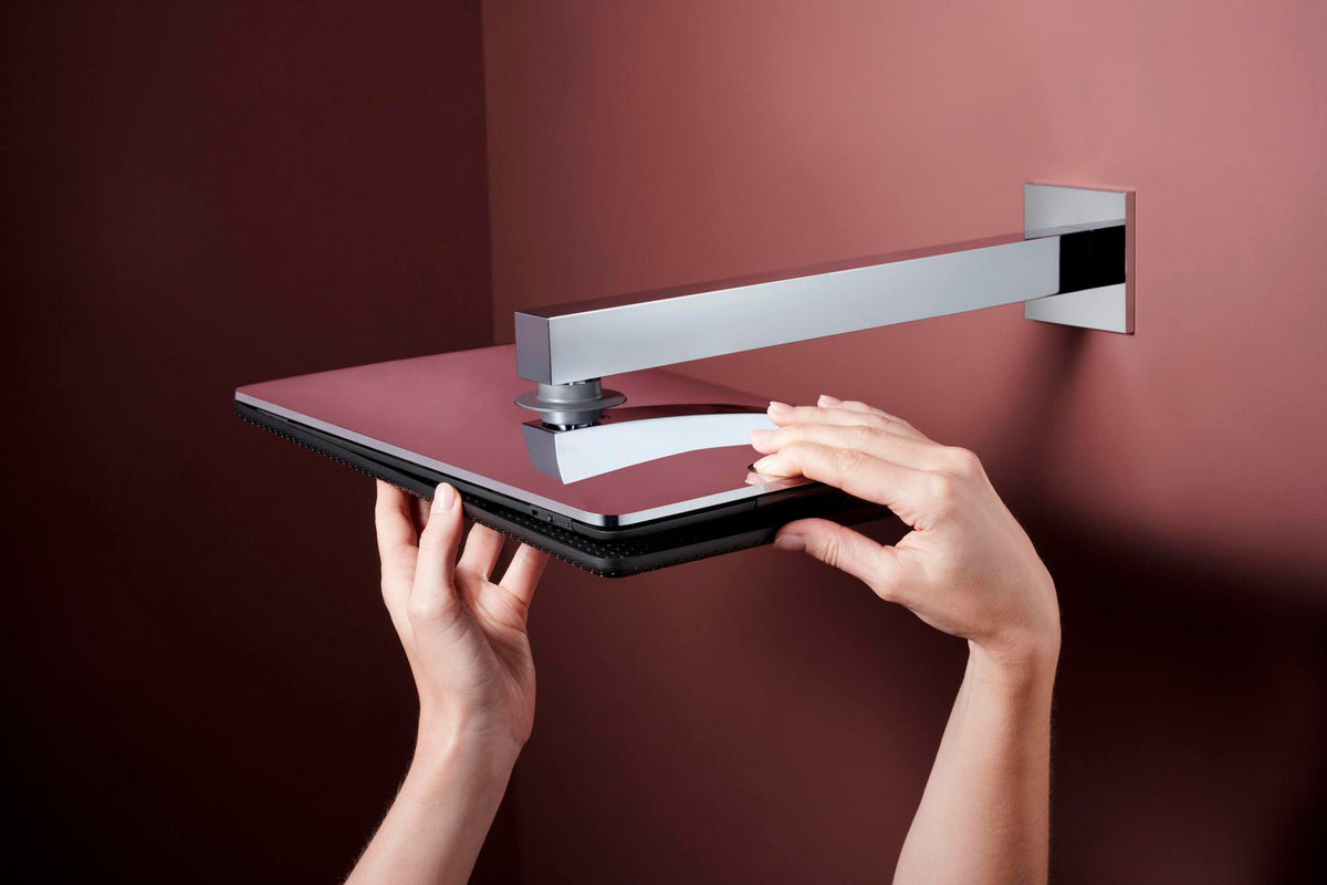 HANSGROHE Kopfbrause Raindance Alive Q 210/340 1jet EcoSmart BBC – Rechteckig, 214 x 343 mm, Rain & PowderRain