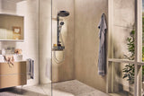 HANSGROHE Waschtischunterschrank Xevolos E 1570 mm mattweiß/eiche dunkel mit PushOpen und SoftClose