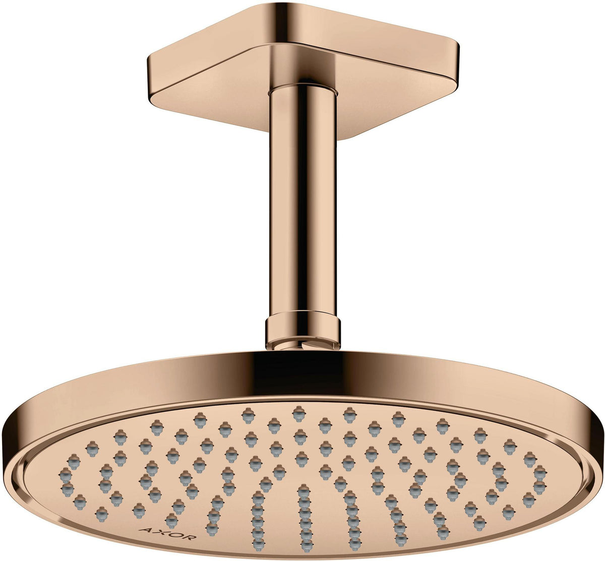 AXOR Kopfbrause 220 1jet EcoSmart Chrom – Rain-Duschkopf mit Antikalk, 220 mm, für Wand- und Deckenmontage