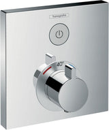 HANSGROHE ShowerSelect Unterputz-Thermostat für 1 Verbraucher – Chrom, Select-Button