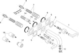 AXOR CITTERIO 3-Loch-Waschtischarmatur DN 15 mit 226 mm Auslauf und Hebelgriffen in Chrom