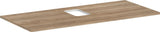 HANSGROHE Xelu Q Konsole 1180 mm, hochglanz weiß, mit mittigem Ausschnitt & Hahnloch