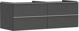HANSGROHE Xelu Q Waschtischunterschrank 1360 mm weiß hochglanz, 4 Schubkästen, Griffleiste chrom