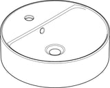 HANSGROHE Xuniva S Aufsatzwaschtisch 450x450mm mit Hahnloch & Überlauf, weiß