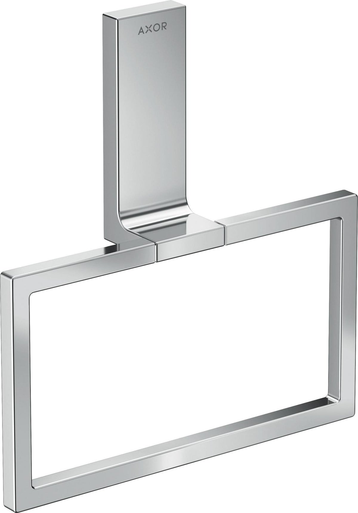 AXOR Universal Handtuchring in polished gold optic – schwenkbar, Wandmontage, verdeckte Befestigung