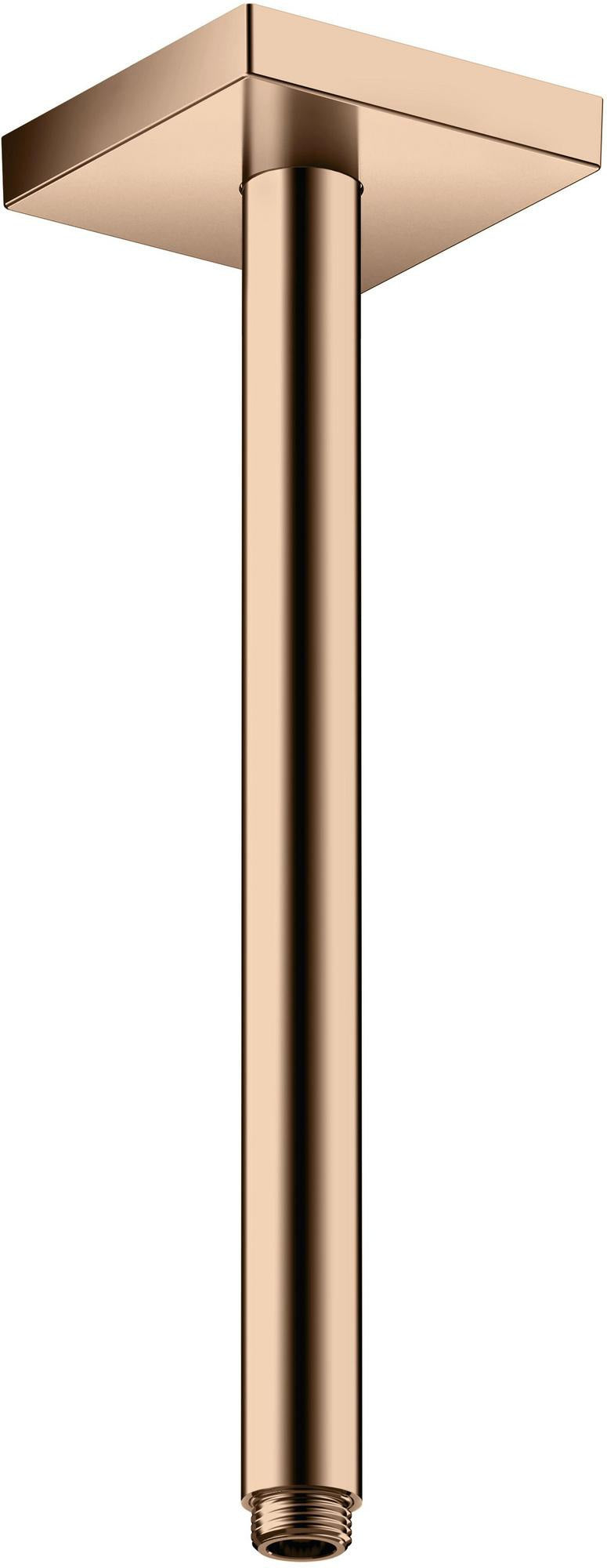 AXOR Decken-Anschlussstück 300 mm DN 15 eckig brushed brass