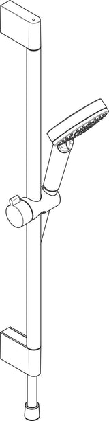 HANSGROHE Brauseset Crometta Vario 650 mm weiß/chrom – Handbrause mit 2 Strahlarten