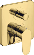 ohne Umsteller / polished gold optic / UP m integ Sich-kom