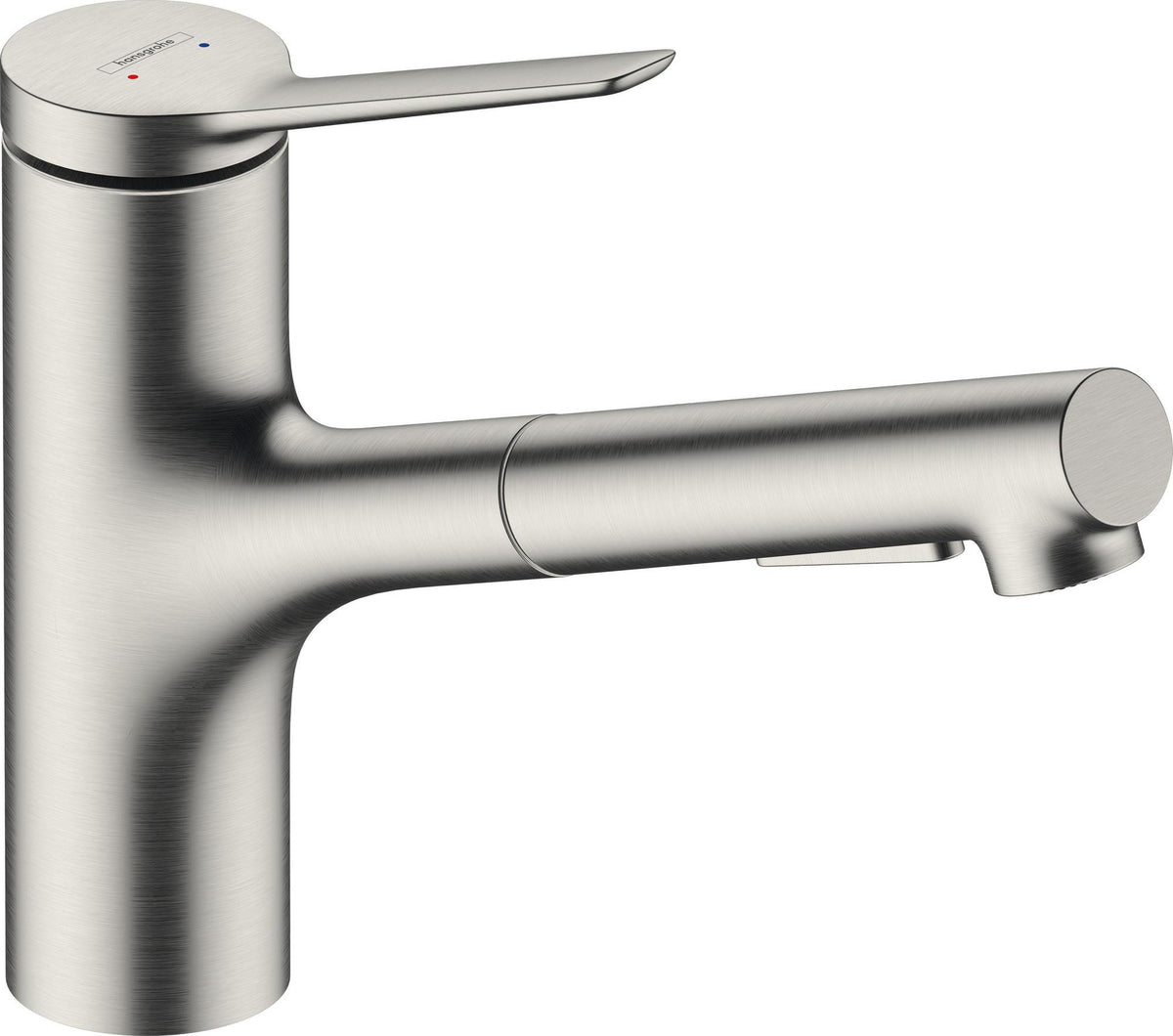 HANSGROHE Zesis M33 ComfortZone 150 Einhebel-Küchenmischer mit Ausziehbrause, 2 Strahlarten, Chrom