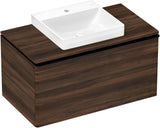HANSGROHE Xelu Q Waschtischunterschrank 980 mm weiß hochglanz mit SoftClose und Inneneinteilung