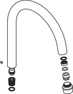 AXOR / Ja / Auslauf Axor Montreux 3L Wasch- Ti-arm Standmodell chr