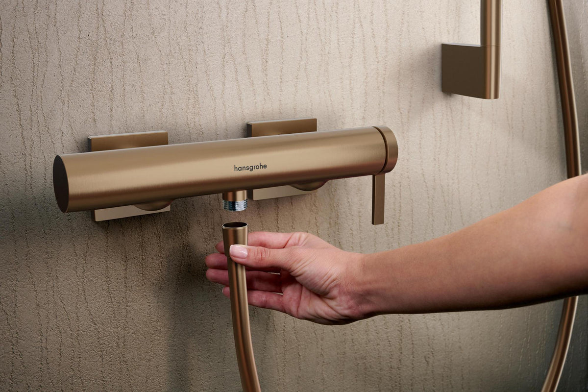 HANSGROHE Tecturis E Einhebel-Brausemischer Aufputz chrom – Temperaturbegrenzung, DN15