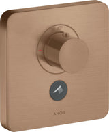 AXOR ShowerSelect Soft Highflow Thermostatbatterie für 1 Verbraucher – Chrom, quadratisch, Select-Button