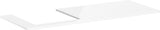 HANSGROHE Xelu Q Konsole 1360x550mm mit Ausschnitt links, weiß hochglanz