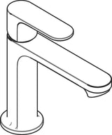 HANSGROHE Rebris S Einhebel-Waschtischmischer 110 mit Zugstangen-Ablaufgarnitur chrom