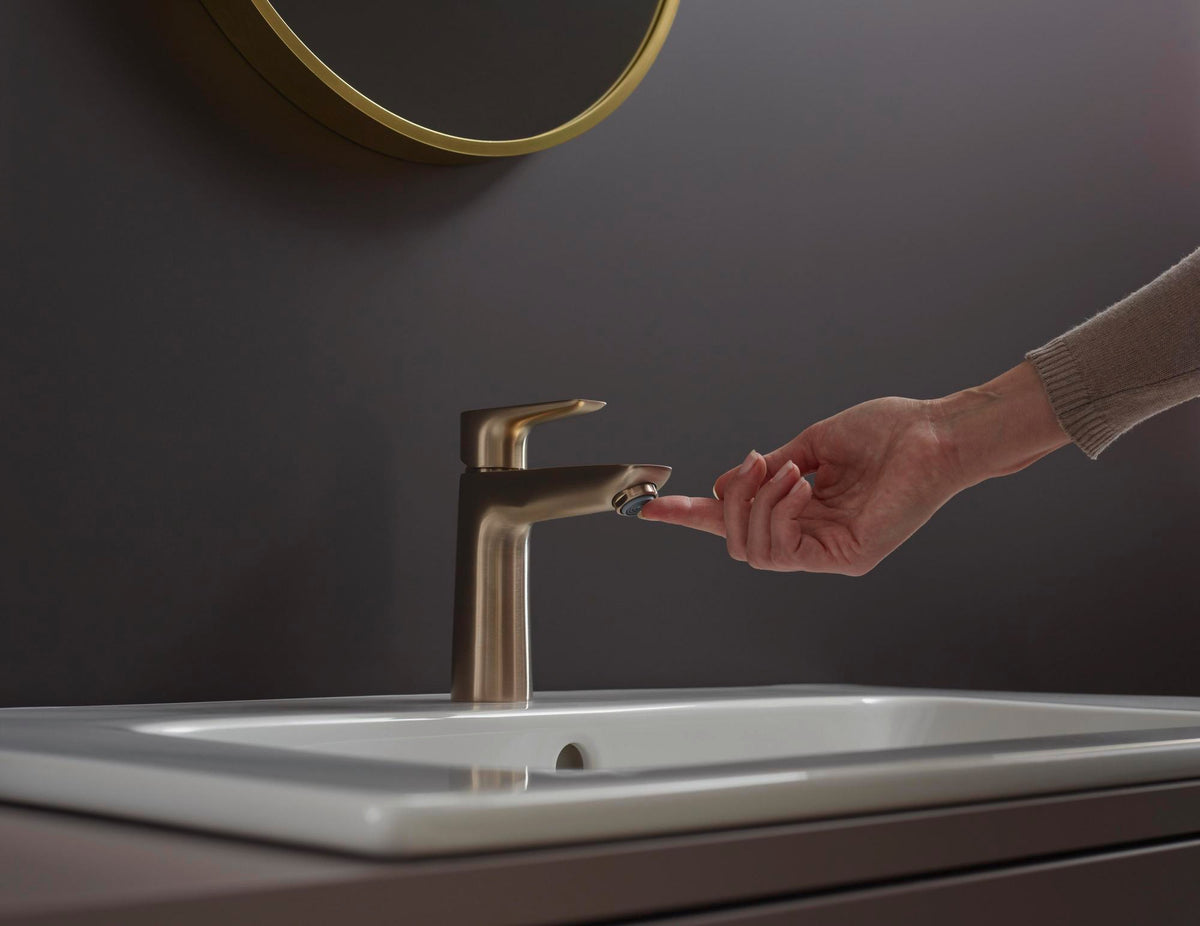 HANSGROHE Talis E Einhebel-Waschtischmischer 110 mit Ablaufgarnitur, chrom – ComfortZone, 5 l/min