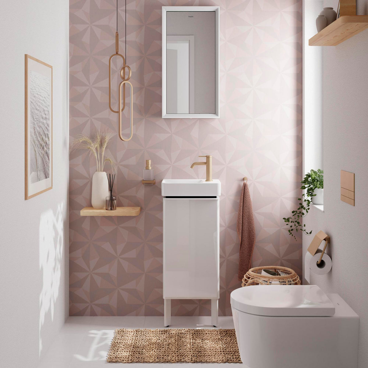 HANSGROHE EluPura S Wand-WC Set weiß mit HygienEffect und SoftClose