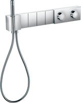 AXOR Edge Thermostatmodul Unterputz Select Fertigmontageset mit 4 Verbrauchern, Diamantschliff Chrom