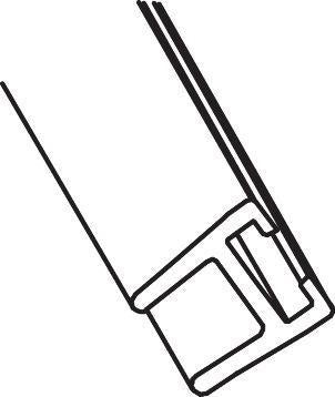 HANSGROHE Pharo Verschlussleisten-Set Tür für Duschtempel weiß – Ersatzteil