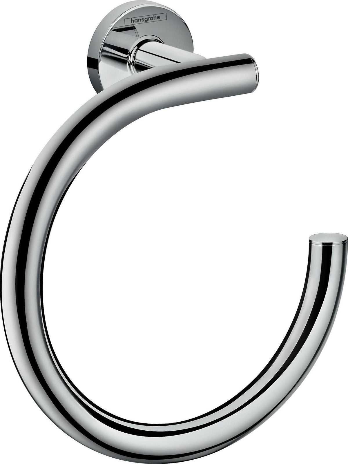 HANSGROHE Handtuchring Logis Universal chrom – Wandmontage, Messing, verdeckte Befestigung
