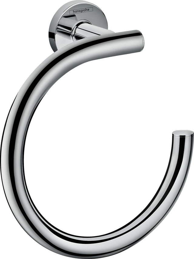 HANSGROHE Handtuchring Logis Universal chrom – Wandmontage, Messing, verdeckte Befestigung