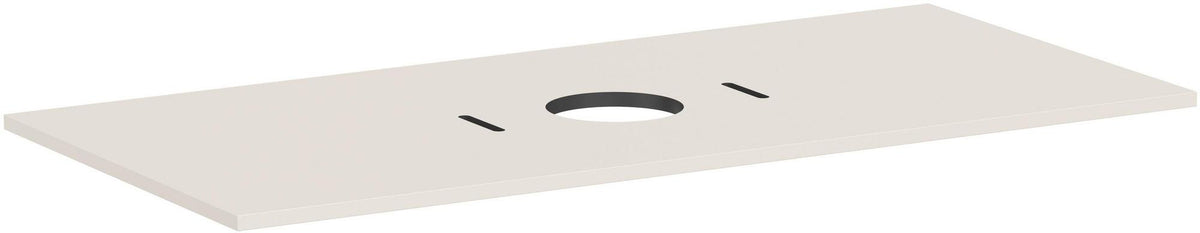 HANSGROHE Xilesa E Konsole 1180 mm Eiche mit mittigem Ausschnitt für Aufsatzwaschtisch