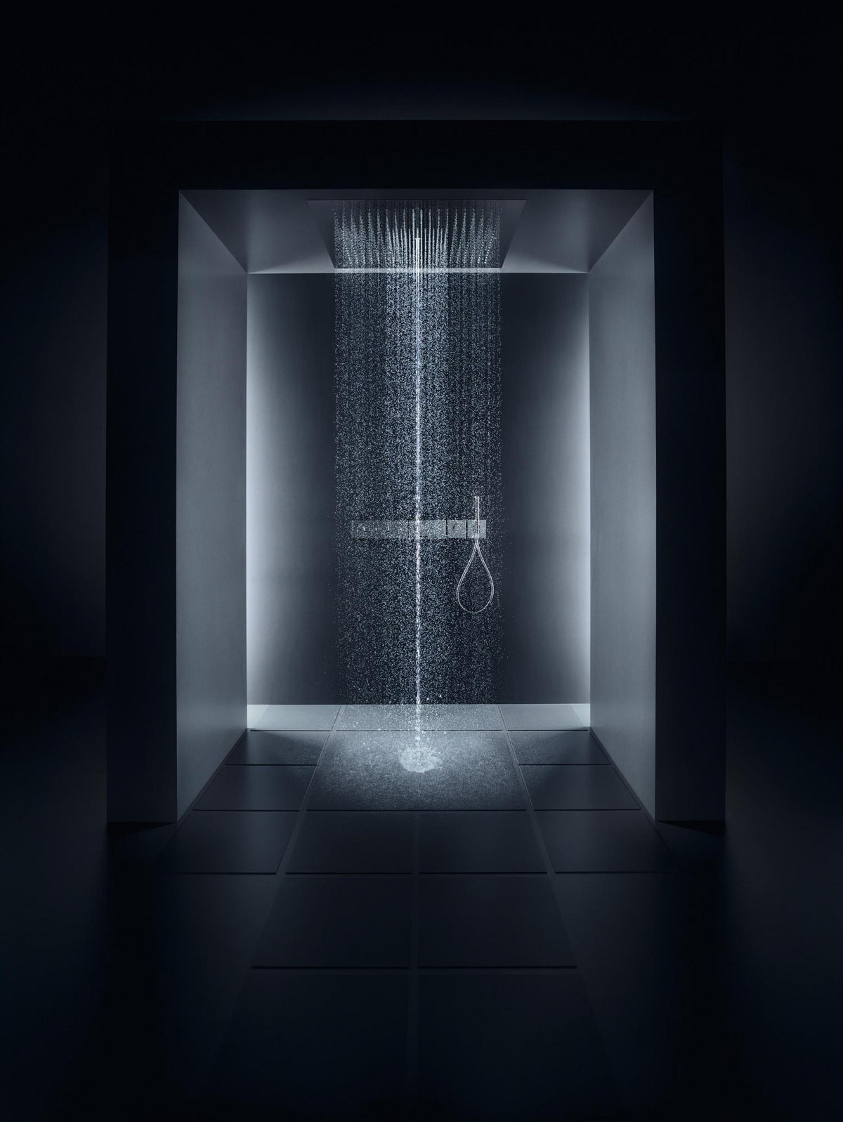 AXOR STARCK SHOWERCOLLECTION UP Ablage 12x12 cm verchromt – Metall, verdeckte Befestigung