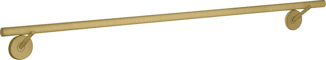 AXOR Starck Badetuchhalter 930 mm in Brushed Gold Optic – Wandmontage, Metall, verdeckte Befestigung