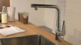 HANSGROHE Talis Select S Küchenmischer 300 mit Schwenkauslauf und Select-Knopf