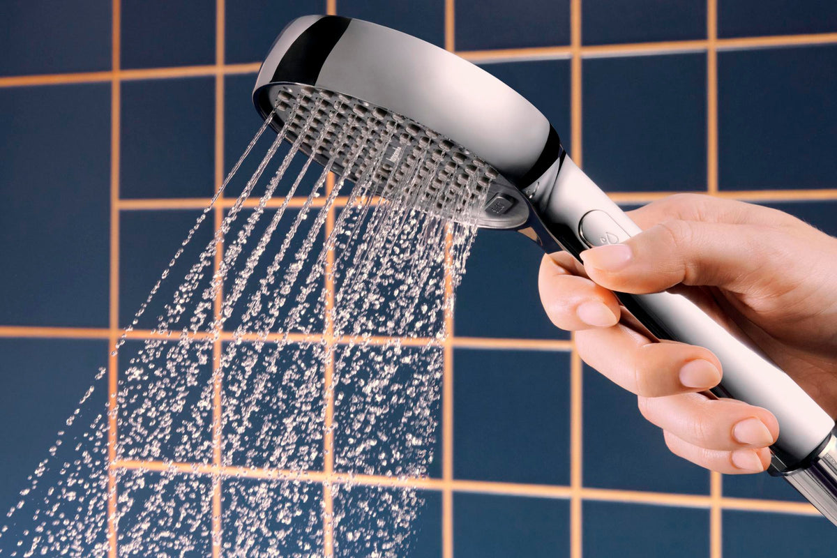 HANSGROHE Activera Select S 95 2jet EcoSmart Handbrause mit Booster, Chrom