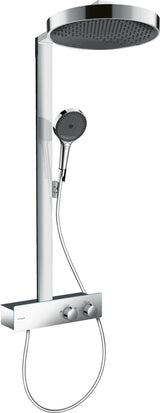 Hansgrohe Rainfinity 350 Showerpipe mit Kopfbrause 360 mm – Chrom, Thermostat, PowderRain