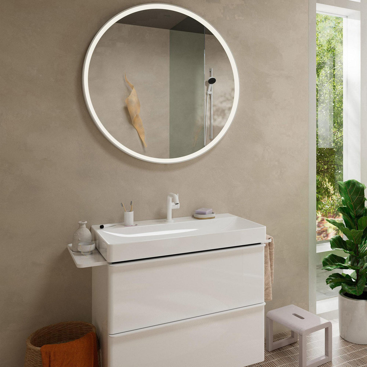 HANSGROHE Tecturis S Einhebel-Waschtischmischer 130 mm Ausladung Push-Open Chrom