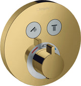 HANSGROHE ShowerSelect S Unterputz-Thermostat für 2 Verbraucher, Chrom, Select-Button