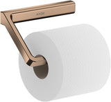 AXOR Universal Papierrollenhalter in Chrom – Wandmontage, verdeckte Befestigung, Softsquare Design