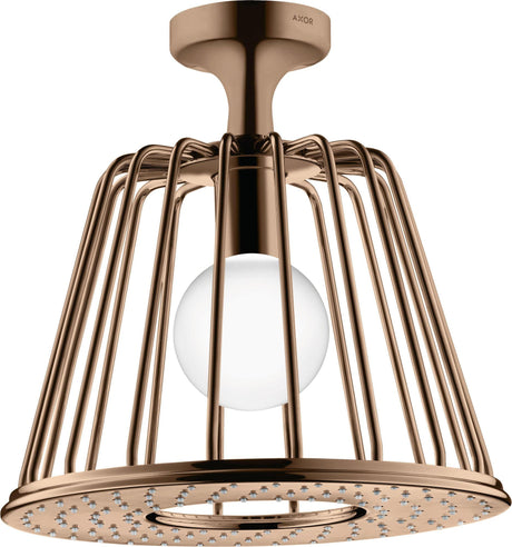 AXOR LampShower Nendo Kopfbrause mit Deckenanschluss und LED-Beleuchtung, Chrom, 275 mm