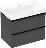 HANSGROHE Xelu Q Waschtischunterschrank 780 mm weiß hochglanz mit 2 Schubkästen