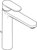 Hansgrohe VERNIS Blend 190 Einhebel-Waschtischmischer mit Zugstangen-Ablaufgarnitur, chrom