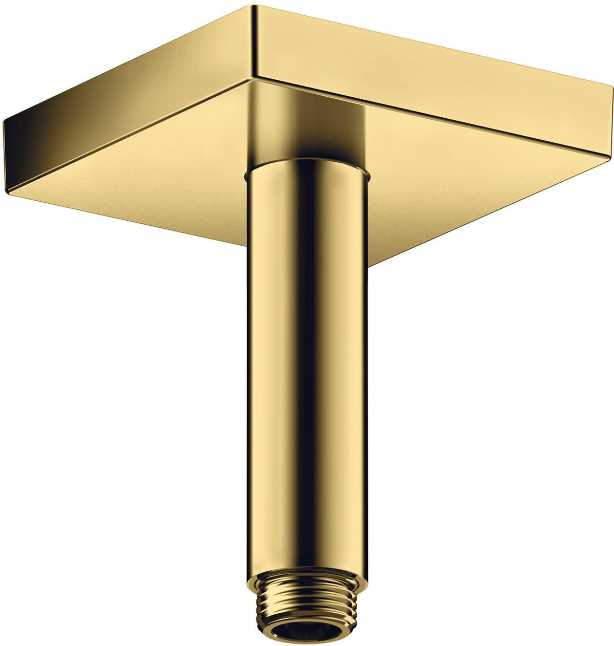 AXOR Decken-Anschlussstück 100 mm DN 15 eckig in Edelstahl-Optik von Hansgrohe