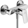 Hansgrohe Logis Brausemischer DN 15 Aufputz Chrom – Einhandhebelmischer mit Temperaturbegrenzung