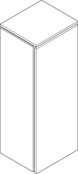 HANSGROHE Xilesa E Halbhochschrank 400x350mm, Türanschlag rechts, SoftClose, weiß