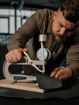 AXOR MyEdition Platte 150 in Leder – Abnehmbare Design-Abdeckung für Waschtischarmaturen