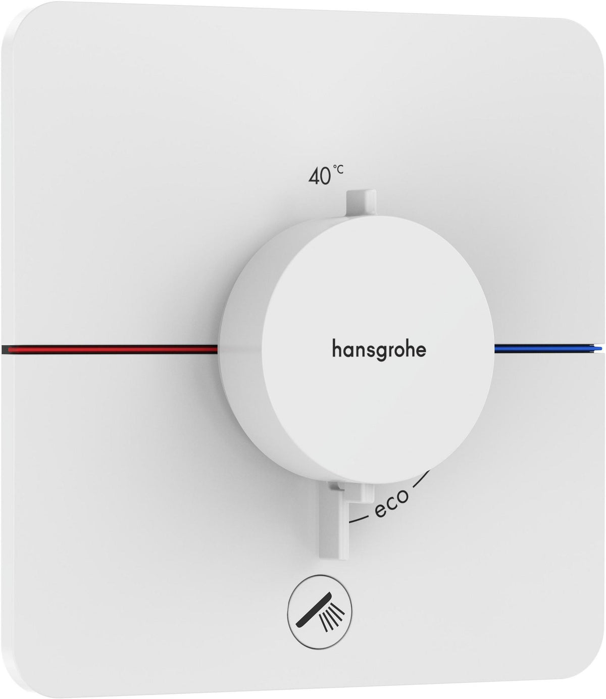 HANSGROHE ShowerSelect Comfort Q Thermostat chrom – 1 Verbraucher, Select-Taste, Mengensteuerung