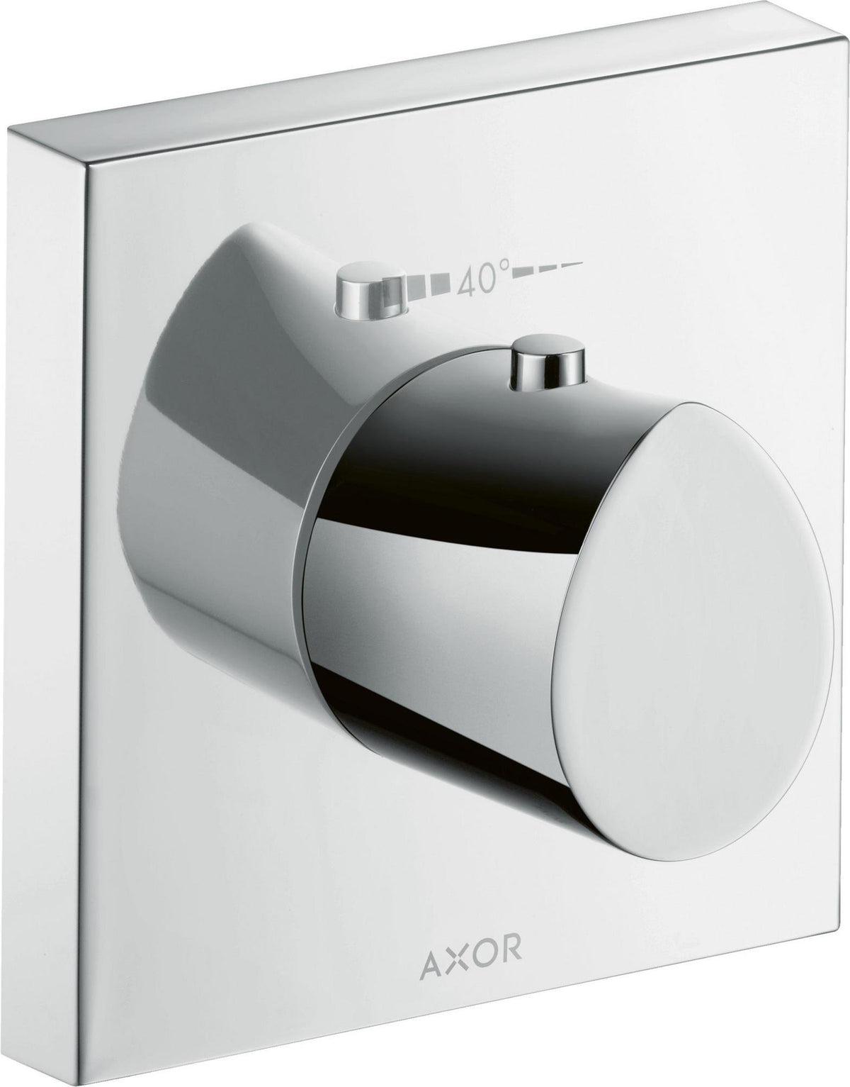 AXOR Starck Organic Highflow Unterputz-Thermostat 12x12 in Chrom – thermostatische Temperaturregelung