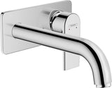 HANSGROHE VERNIS Shape Fertigmontageset für Unterputz-2-Loch-Waschtischarmatur, Chrom